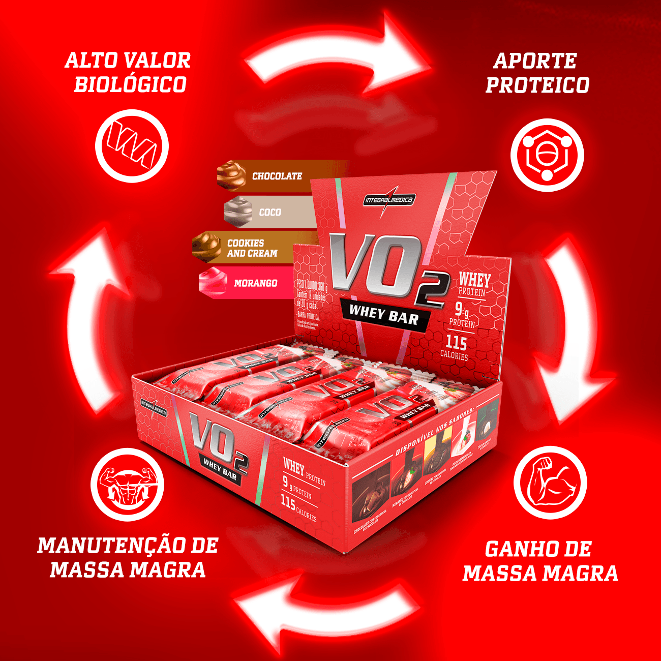 VO2 Whey Bar 12 unid