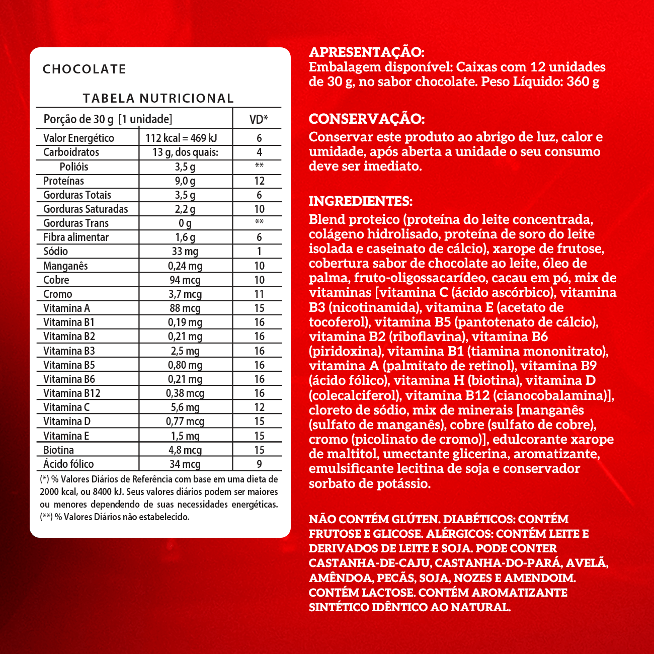 VO2 Whey Bar 12 unid