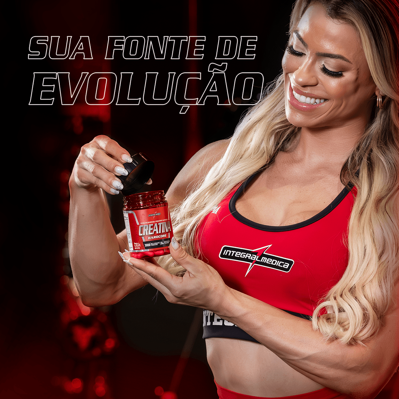 Creatina 100% Pura 60 Cápsulas