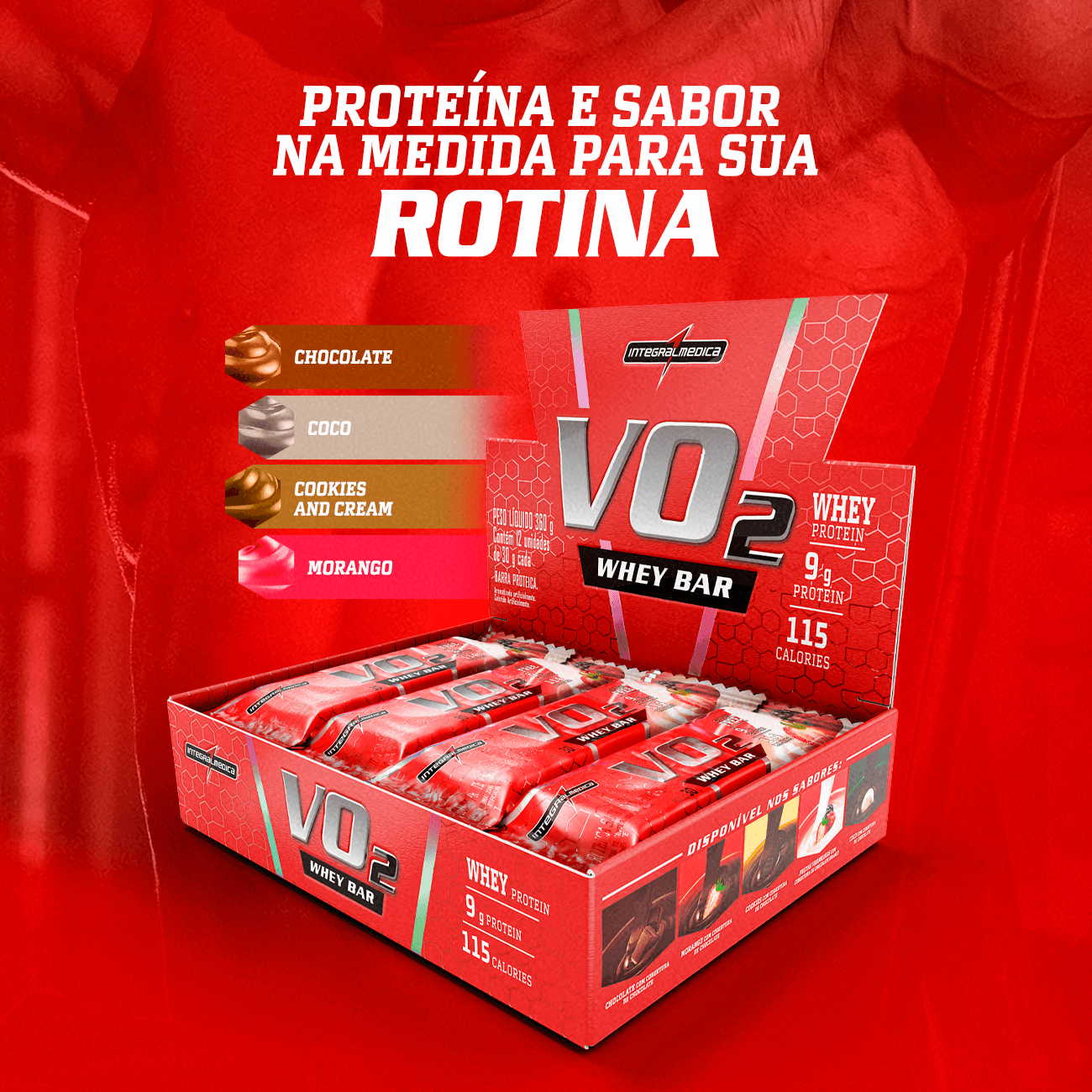 VO2 Whey Bar 12 unid