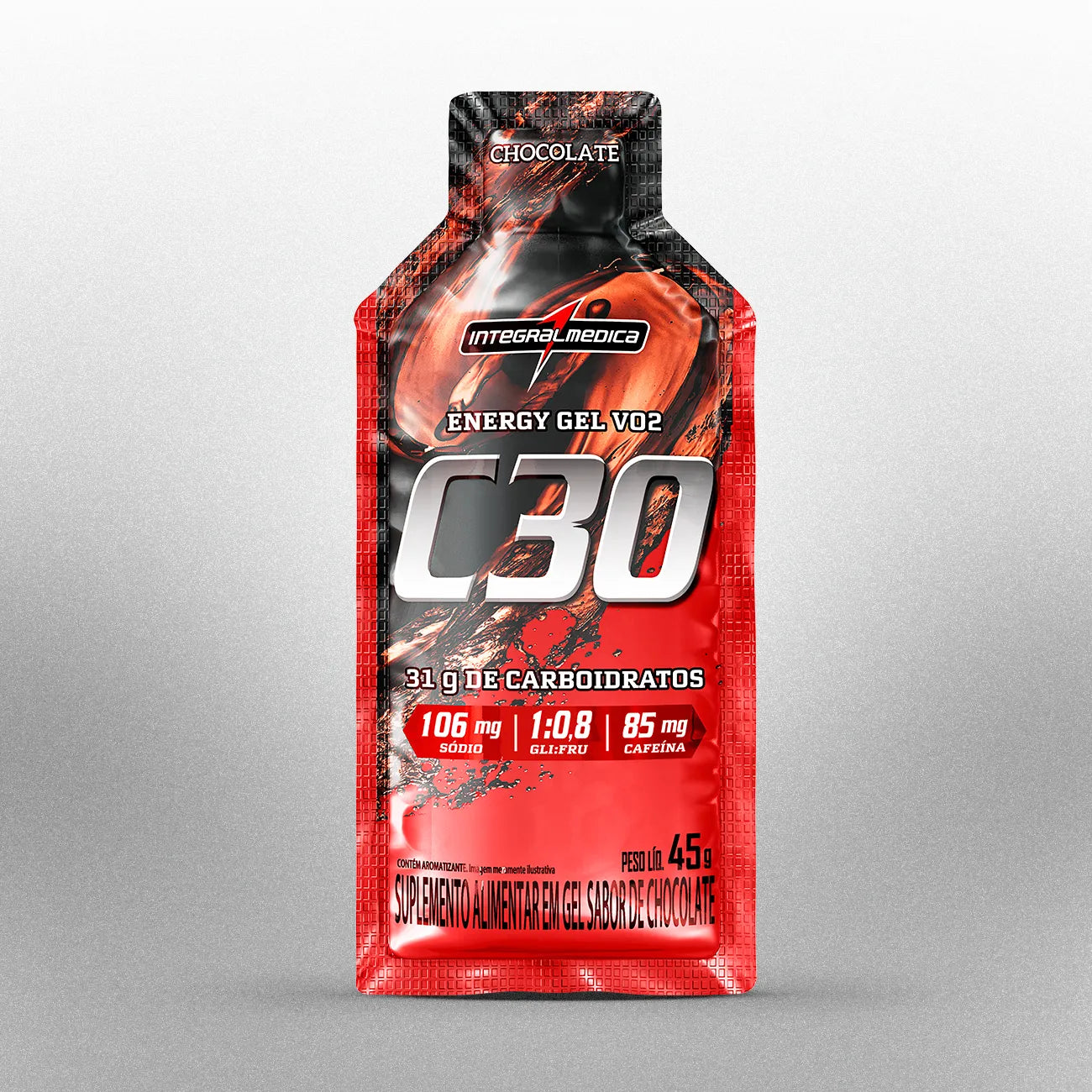 Energy Gel VO2 C30 com cafeína - 10 Unidades
